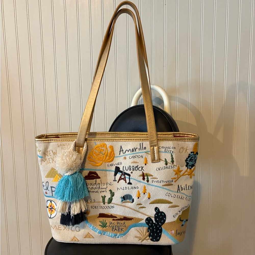 Spartina 449 Texas Canvas Shoulder Bag / Purse